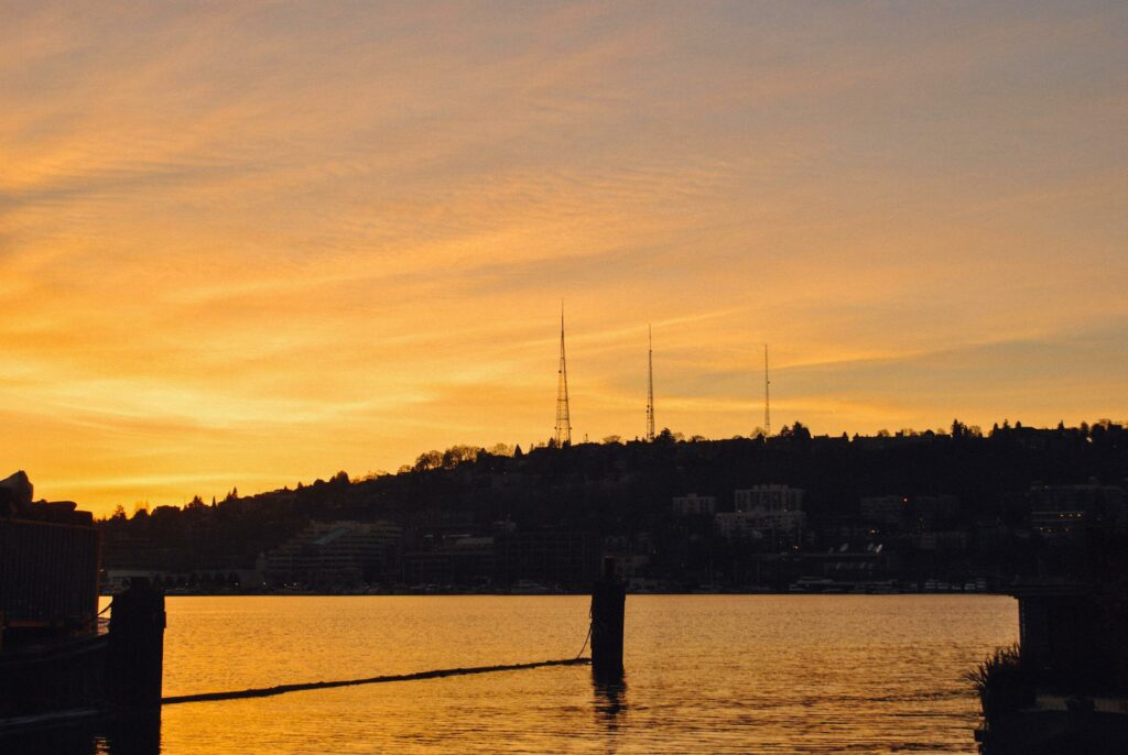 2013 Seattle Eastlake Dock Sunset