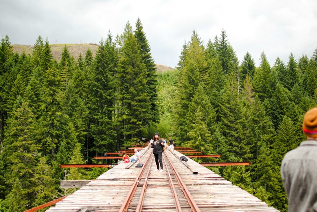 2014 Vance Creek Bridge People Hanging Out