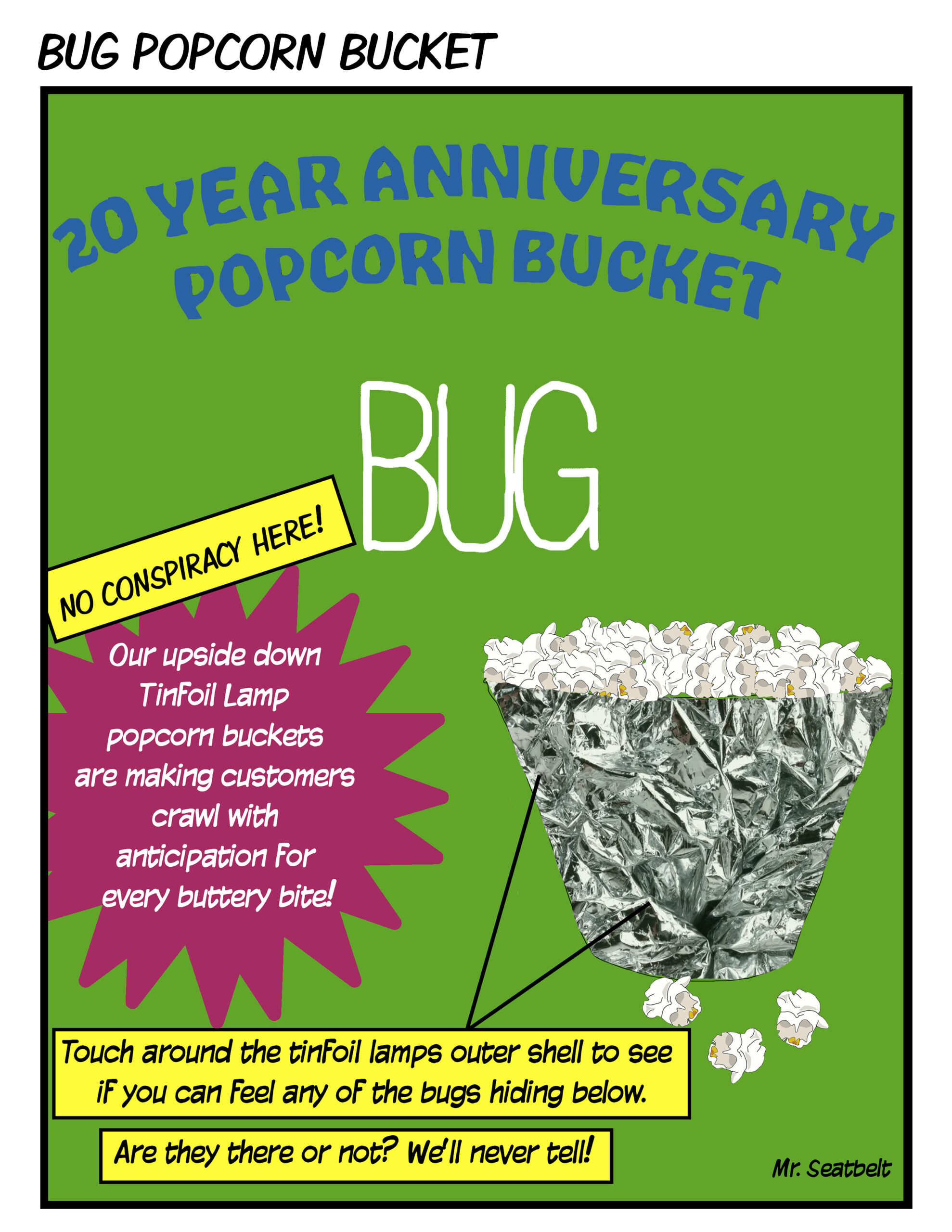 Bug 10 Year Anniversary Popcorn Bucket
