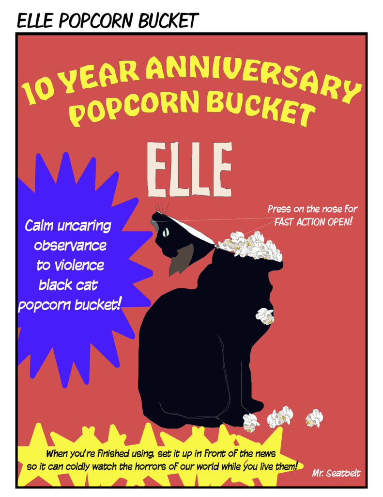 Elle 10 year anniversary popcorn bucket