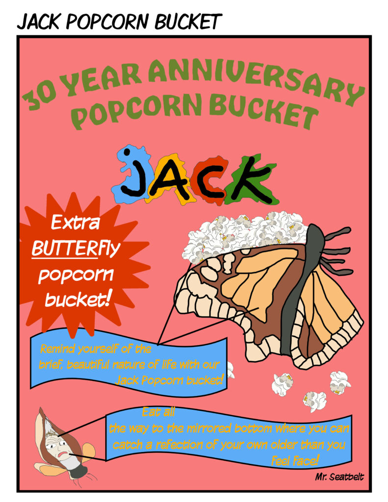 Jack 30 year anniversary popcorn bucket