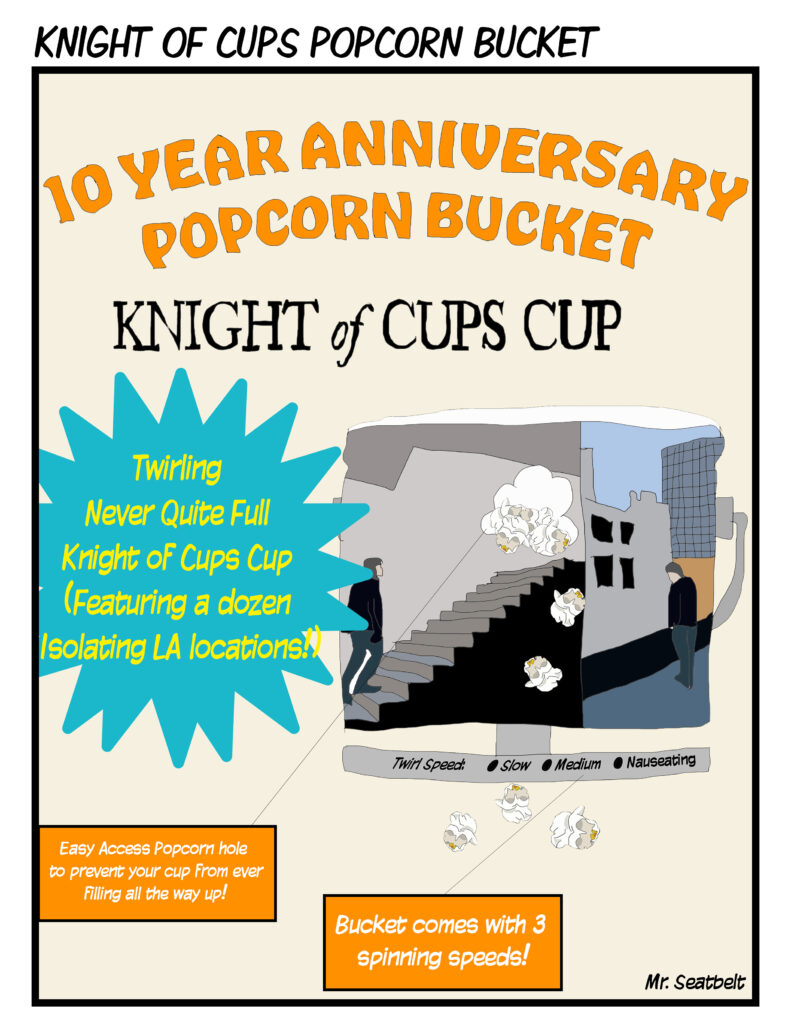 Knight Of Cups 10 year anniversary popcorn bucket