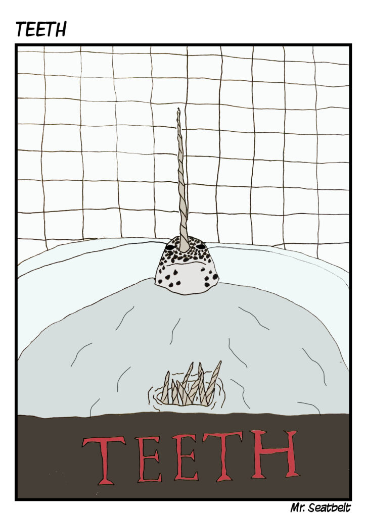Teeth movie poster with a Narwhal