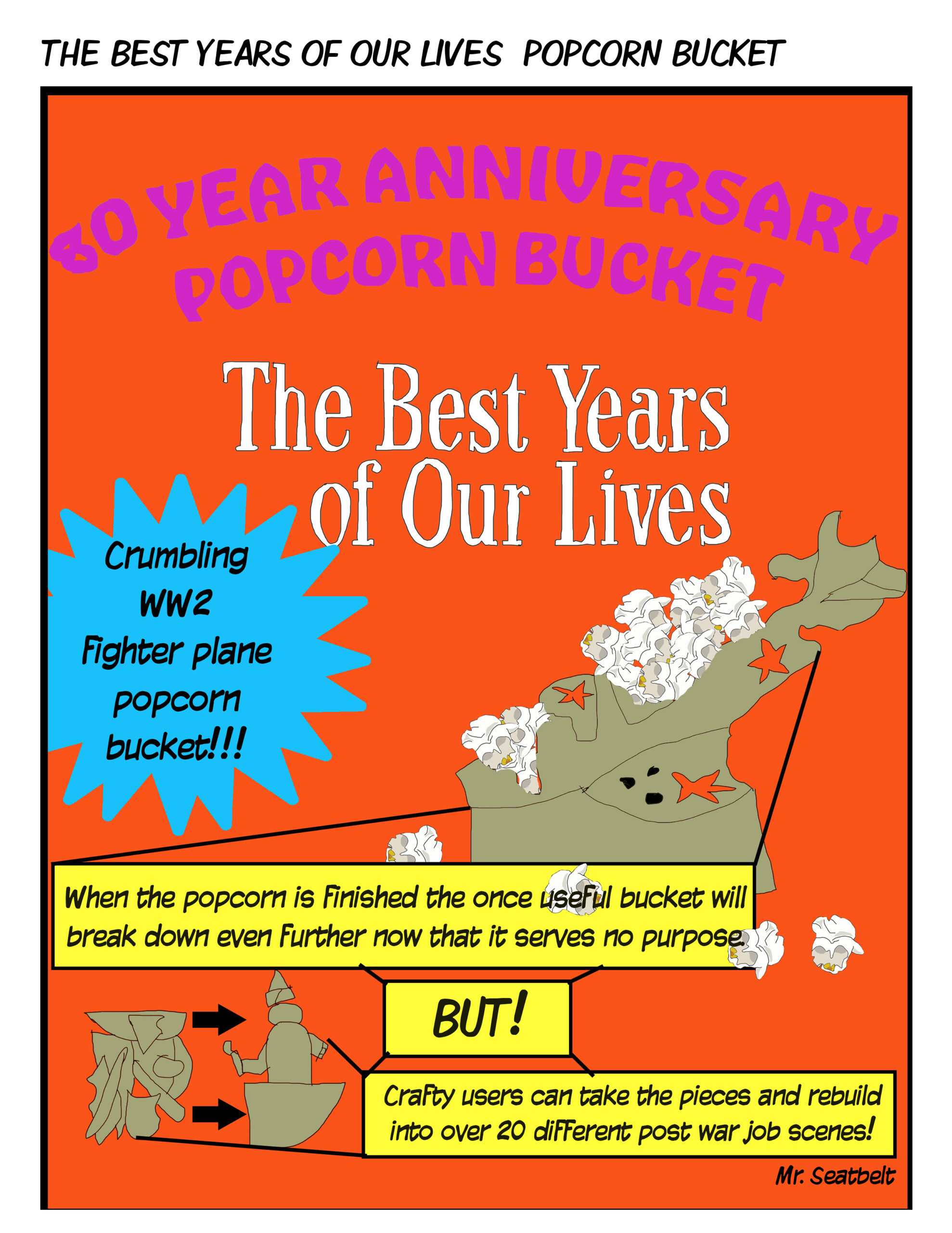 The Best Years Of Our Lives 80 year anniversary popcorn bucket